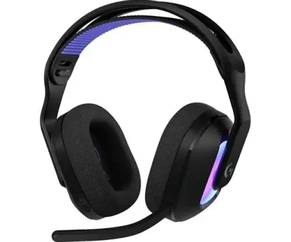 Wireless Gaming Headset with LIGHTSYNC RGB | 2.4GHZ  Detachable Mic- Black | USB-A LIGHTSPEED Wireless Receiver | Wired USB-A US