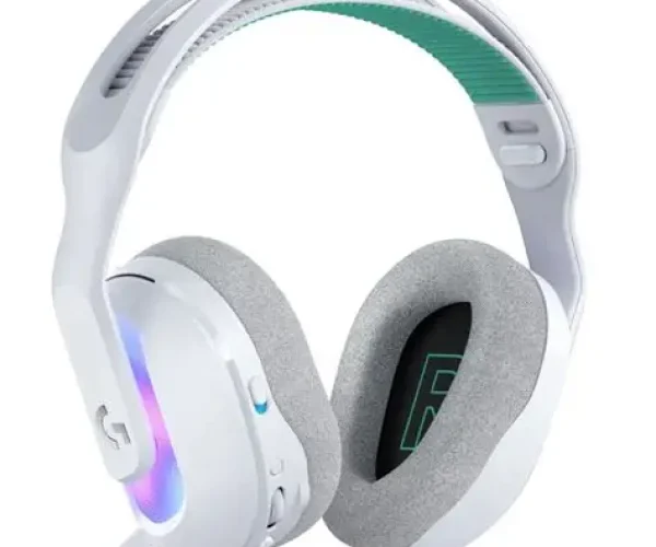 Wireless Gaming Headset with LIGHTSYNC RGB |  2.4GHZ Detachable Mic - White|USB-A LIGHTSPEED Wireless Receiver |  Wired USB-A US