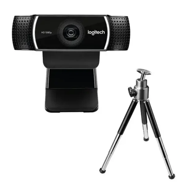 LOGI C922 960-001088 HD Pro Webcam USB Full HD 10MP Carl Zeiss Lens 20 step autofocus Microphone incl Tripod USB-A
