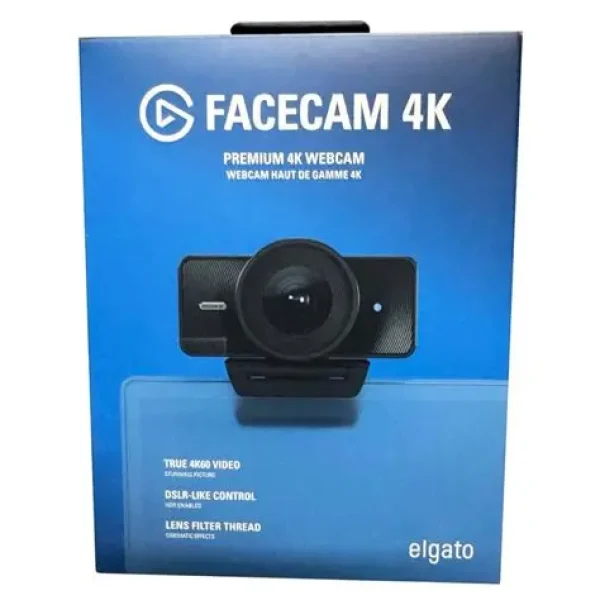 Elgato Facecam 4K; Premium webcam with Pro grade optics.
