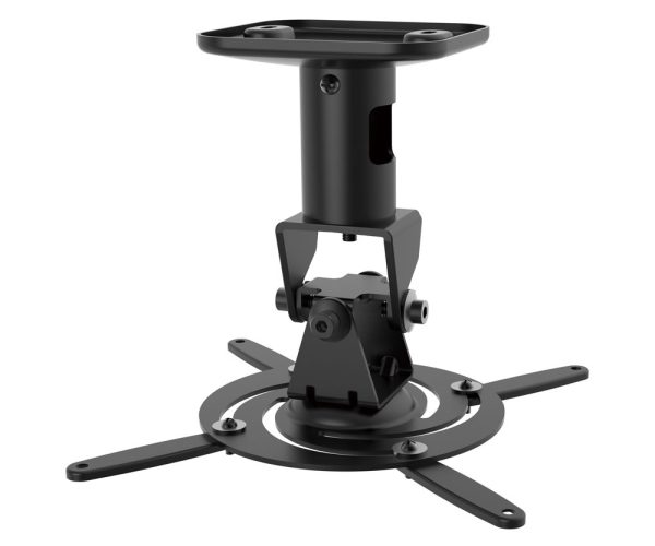BRACKET - Steel projector ceiling mount for projectors up to 15kg; black