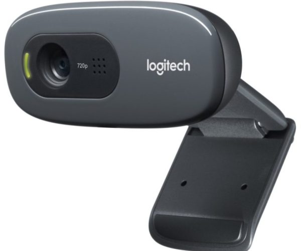Logitech Webcam C270 HD Still 3MP HD Video Built in Mic Auto focus Grey USB-A