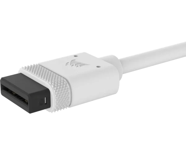 Corsair iCUE LINK Cable; 1x 600mm with Straight/Slim 90° connectors; White