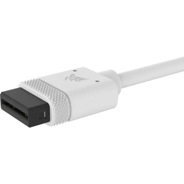 Corsair iCUE LINK Cable; 1x 600mm with Straight/Slim 90° connectors; White