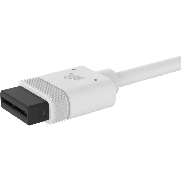 Corsair iCUE LINK Cable; 1x 600mm with Straight/Slim 90° connectors; White