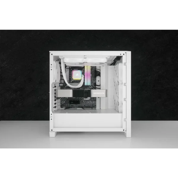 Corsair iCUE H100i ELITE RGB 240mm Liquid CPU Cooler - White AMD: AM5; AM4; sTRX4; sTR5 | Intel LGA: 1700/1851; 1200; 115X; 2066