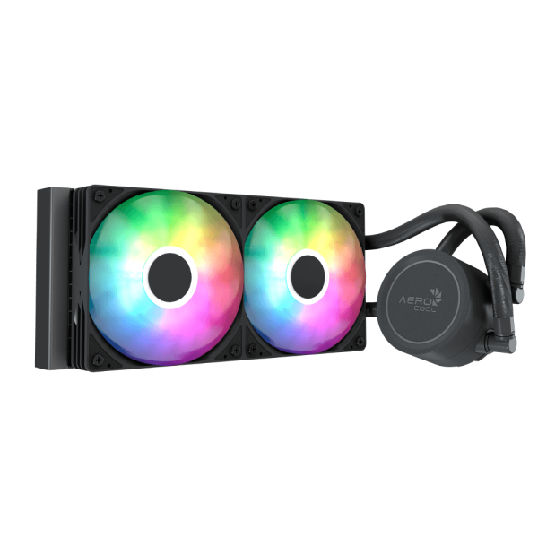 Aerocol Abyss L240 Black - 240mm ARGB Liquid Cooler - Intel LGA1851/LGA1700  - AMD AM4/AM5.