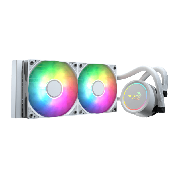 Aerocol Abyss L240 White - 240mm ARGB Liquid Cooler - Intel LGA1851/LGA1700   - AMD AM4/AM5.