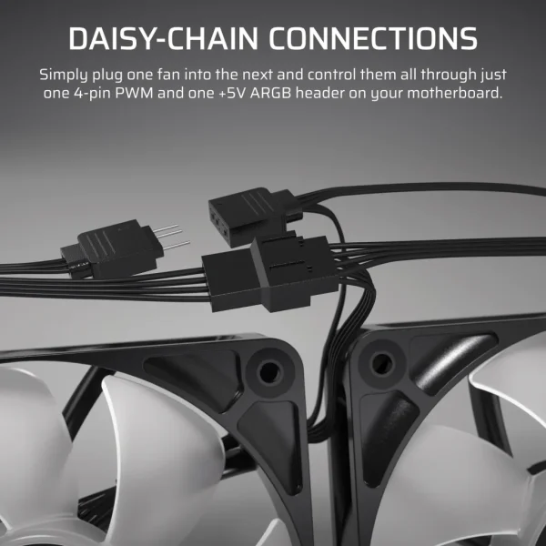 Corsair RS140 ARGB 140mm PWM Fan – White