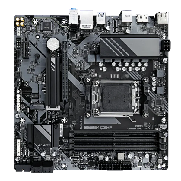 GIGABYTE AMD B650 Chipset for AMD AM5; 4x Dual DDR5; 2x M2; 1x HDMI 2x DP