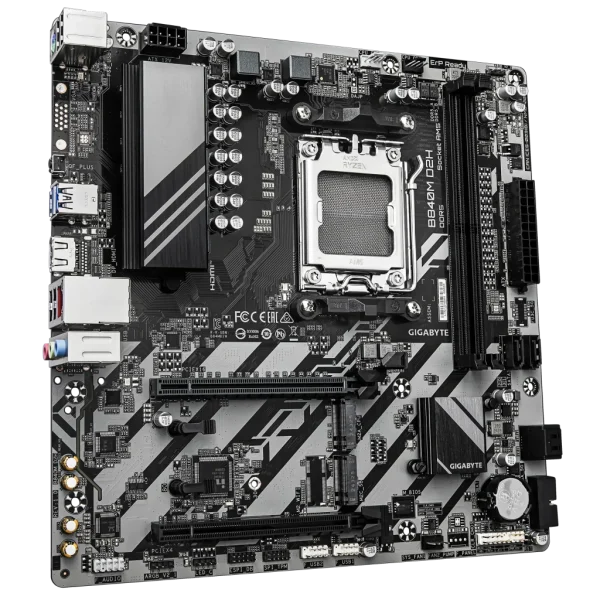GIGABYTE AMD B840 Chipset for AMD AM5; 2x Dual DDR5; 2x M2; 1x HDMI