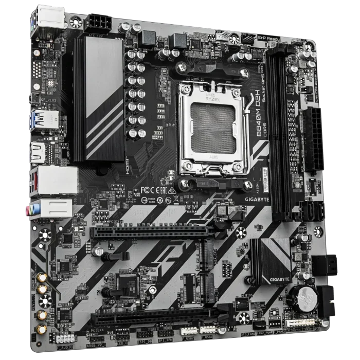 GIGABYTE AMD B840 Chipset for AMD AM5; 2x Dual DDR5; 2x M2; 1x HDMI
