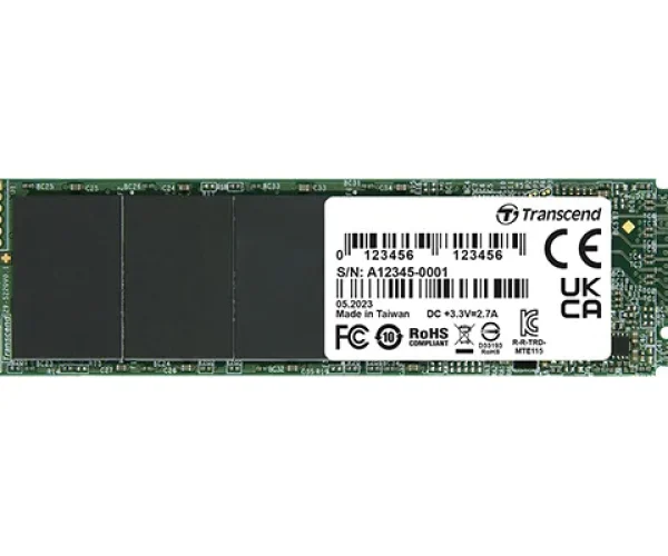 TRANSCEND 500GB MTE115S PCI-E GEN 3x4 M.2 2280 SSD 3D NAND - 3200 MB/s Read 2000 MB/s Write - 200 TBW