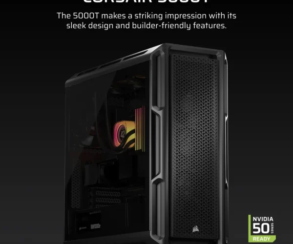 5000T Mid-Tower PC Case; Black