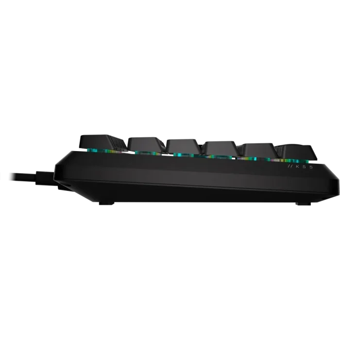 Corsair K55 Core Gaming Keyboard; Backlit Zoned RGB LED; Rubberdome