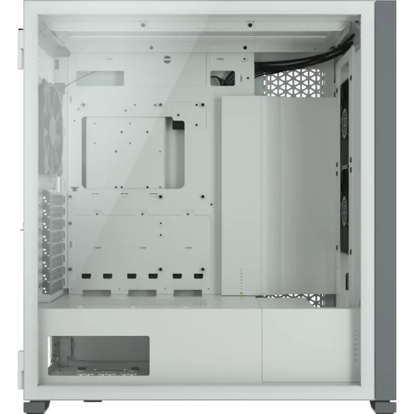 7000D Airflow White Tempered Glass Mid-Tower; 6x 3.5'' |  4x 2.5'' Drive Bays ; 480mm Radiator Compatible; 3x140mm fan incl