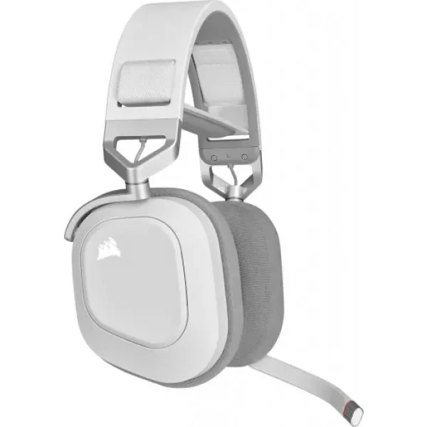HS80 RGB WIRELESS Premium White Headset; Spatial Audio; 50mm Audio Drivers; Omni-directional Microphone - PC/ Mac/ PlayStation