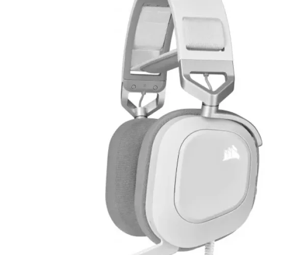 HS80 RGB USB Premium Gaming Headset with 7.1 Surround Sound; White.