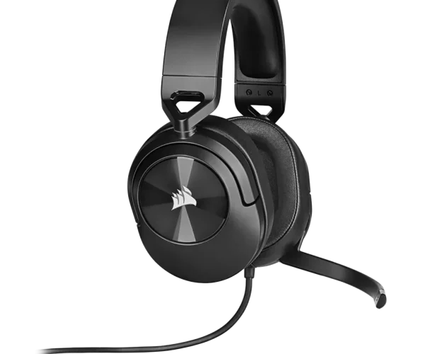 HS55 Stereo Carbon Headset; 50mm Audio Drivers; Omnidirectional mic; Analog; On-ear volume and mute controls - PC/PS/XBOX