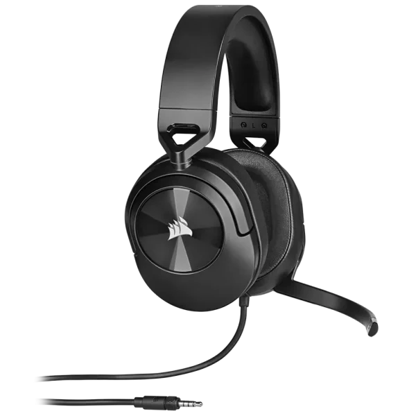 HS55 Stereo Carbon Headset; 50mm Audio Drivers; Omnidirectional mic; Analog; On-ear volume and mute controls - PC/PS/XBOX