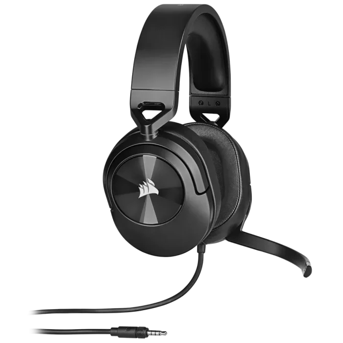 HS55 Stereo Carbon Headset; 50mm Audio Drivers; Omnidirectional mic; Analog; On-ear volume and mute controls - PC/PS/XBOX