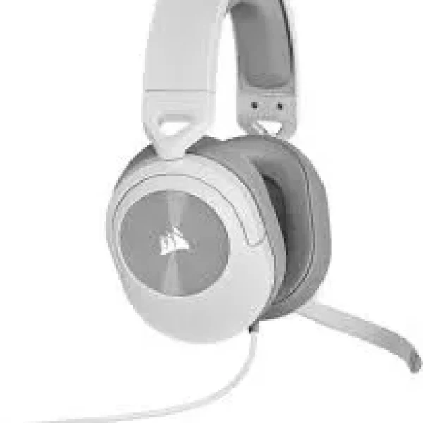 HS55 Stereo White Headset; 50mm Audio Drivers; Omnidirectional mic; Analog; On-ear volume and mute controls - PC;PS4/XBOX
