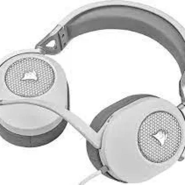 HS65 Premium White Headset; 50mm Audio Drivers; Omnidirectional Mic - Console Ready.