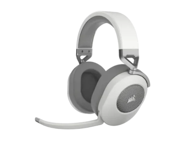 HS65 Wireless Premium White Headset; 50mm Audio Drivers; Omnidirectional Mic - PC/PS.