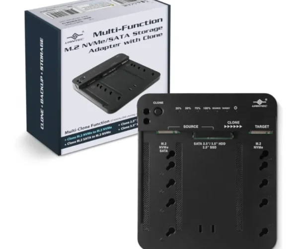 Multi-Function M.2/SATA Storage Adapter with Clone Function; USB 3.2 Gen2x1; Type C