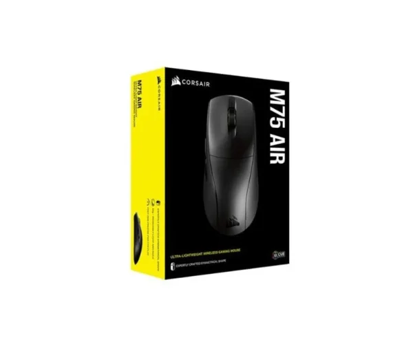 Corsair M75 AIR WIRELESS Ultra-Lightweight Gaming Mouse; 26000 DPI; . 2.4GHz SLIPSTREAM; Bluetooth  – Black