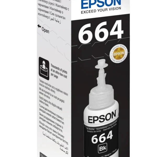 Epson T6641 Ecotank Black ink bottle (70ml) 4000 pages @ 5% coverage