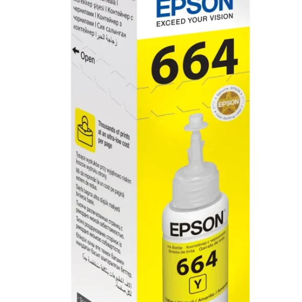 Epson T6644 Ecotank Yellow ink bottle (70ml). 7500 pages @ 5% coverage