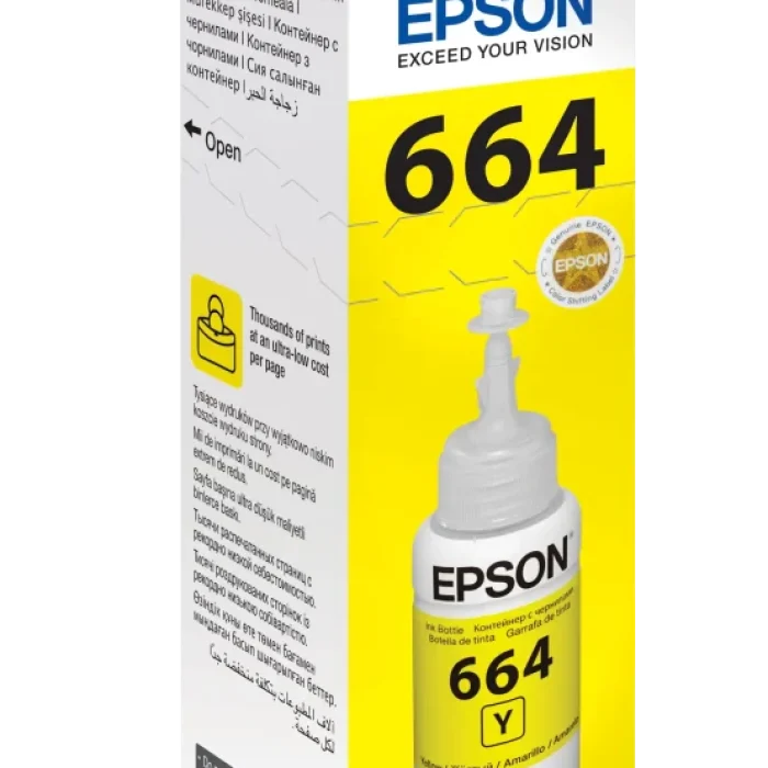 Epson T6644 Ecotank Yellow ink bottle (70ml). 7500 pages @ 5% coverage