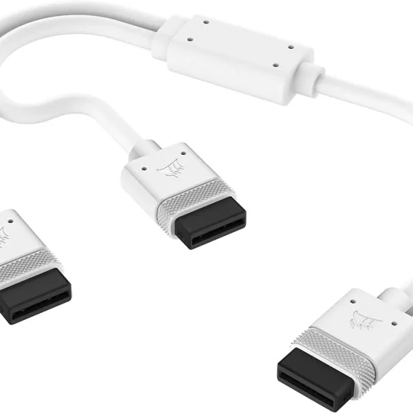 Corsair iCUE LINK Cable; 1x 600mm Y-Cable with Straight connectors; White