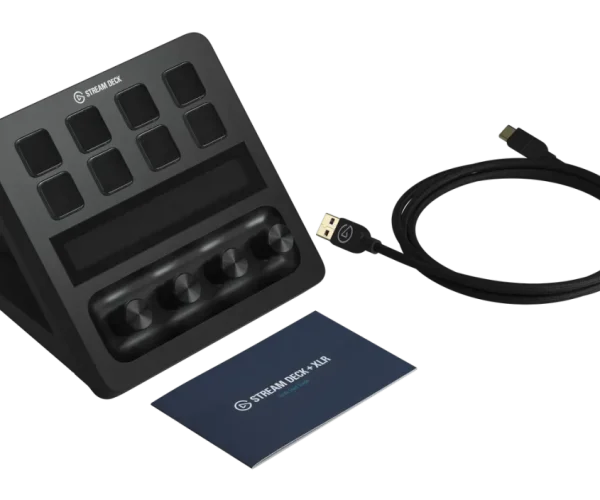 Elgato Stream Deck + XLR Dock - 8 Customizable LCD Keys; Studio Grade Preamp; Connect Any XLR Mic