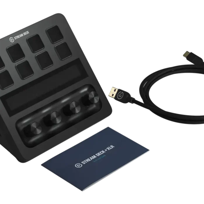 Elgato Stream Deck + XLR Dock - 8 Customizable LCD Keys; Studio Grade Preamp; Connect Any XLR Mic