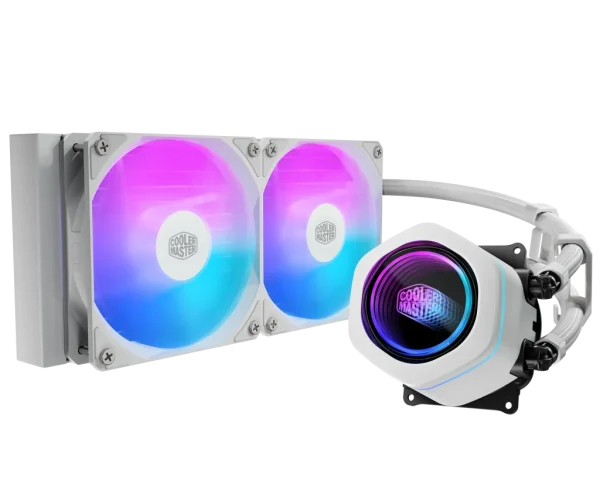 Cooler Master MasterLiquid Core Nex 240 ARGB; 240mm AIO liquid cooler ; Dual Chamber Pump; Intel LGA1700/1200/115x AMD AM5/AM4