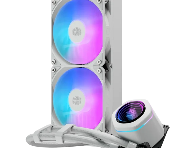 Cooler Master MasterLiquid Core Nex 240 White ARGB; 240mm AIO liquid cooler; Dual Chamber Pump;Intel LGA1700/1200/115& AM4; AM5