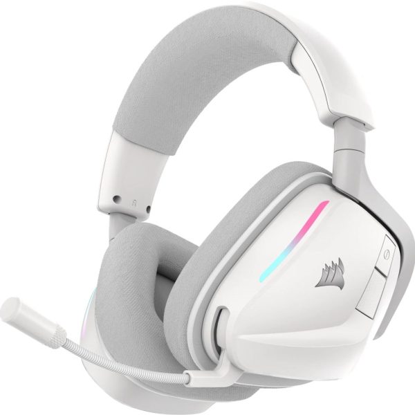 Corsair VOID Wireless v2 Gaming Headset; 2.4GHz/Bluetooth; Dolby Atmos; PC/Playstation; Mobile; White.