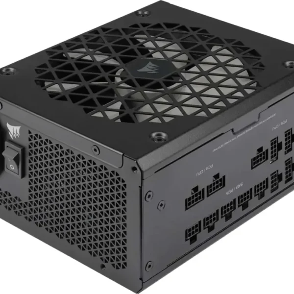 Corsair RM1000x Shift  —1000 Watt 80 PLUS Gold;10yr Warranty. ATX (1); EPS (2);PCI-E (4);12VHPWR (1);PATA (8);SATA (12)