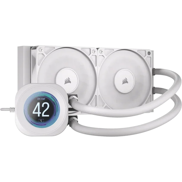 NAUTILUS 240 RS LCD Liquid CPU Cooler – 2.1'''' IPS LCD Screen – RS120 Fans – 240 mm Radiator – LGA 1851/1700;
AMD® AM5/AM4 -