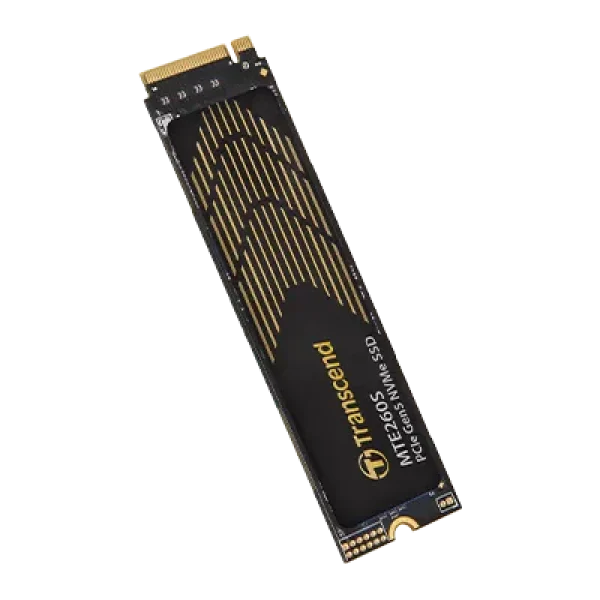 TRANSCEND 2TB MTE260S PCI-E GEN 5X4 M.2 NVMe 2280 SSD 3D NAND -14000 MB/s Read 11000 MB/s Write- Graphen Heat Spreader -1500TBW