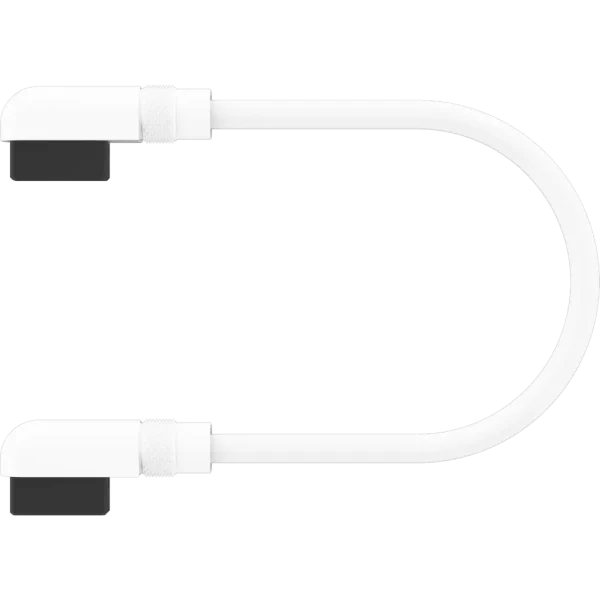 Corsair iCUE LINK Cable; 2x 135mm with Slim 90° connectors; White
