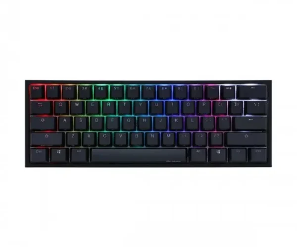 Ducky Keyboard One 2 Pro 60% Mechanical Keyboard; RGB; PBT Double Shot Keycaps - Cherry Brown .