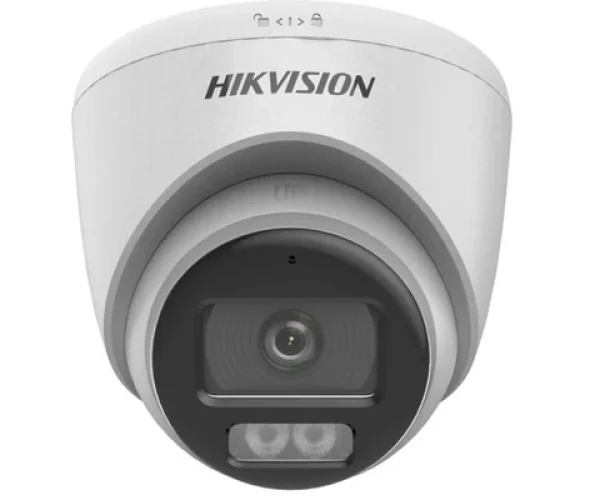 Hikvision 2MP 2.8mm Smart Hybrid Light with ColorVu Fixed Turret Camera DS-2CE72DF0T-LFS(2.8mm)