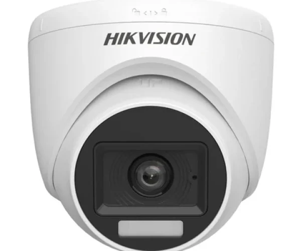 Hikvision 2MP 3.6mm Smart Hybrid Light Audio Fixed Turret Camera DS-2CE76D0T-EXLMF(3.6mm)