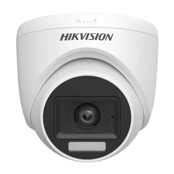 Hikvision 2MP 3.6mm Smart Hybrid Light Audio Fixed Turret Camera DS-2CE76D0T-EXLMF(3.6mm)