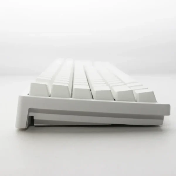 Ducky Keyboard Zero 6108 100% Mechanical Wireless Keyboard; RGB; USB 2.0 / 2.4GHz / BT - White - Cherry MX2A Speed Silver
