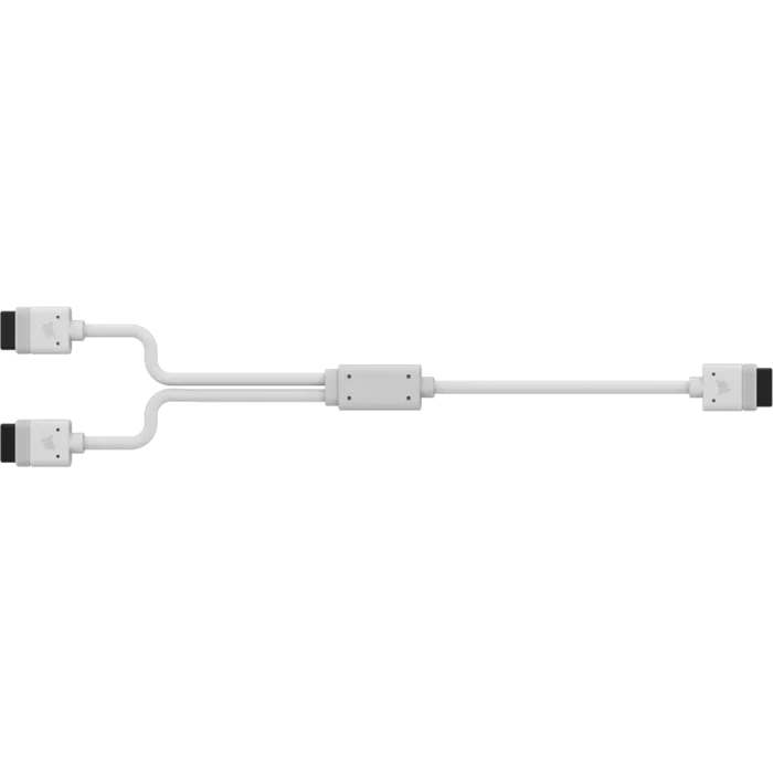 Corsair iCUE LINK Cable; 1x 600mm Y-Cable with Straight connectors; White