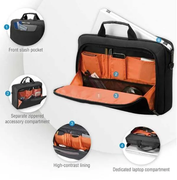 EVERKI ADVANCE 16'' ECO-friendly NOTEBOOK BRIEFCASE BAG; Made from Eco material - Image 10